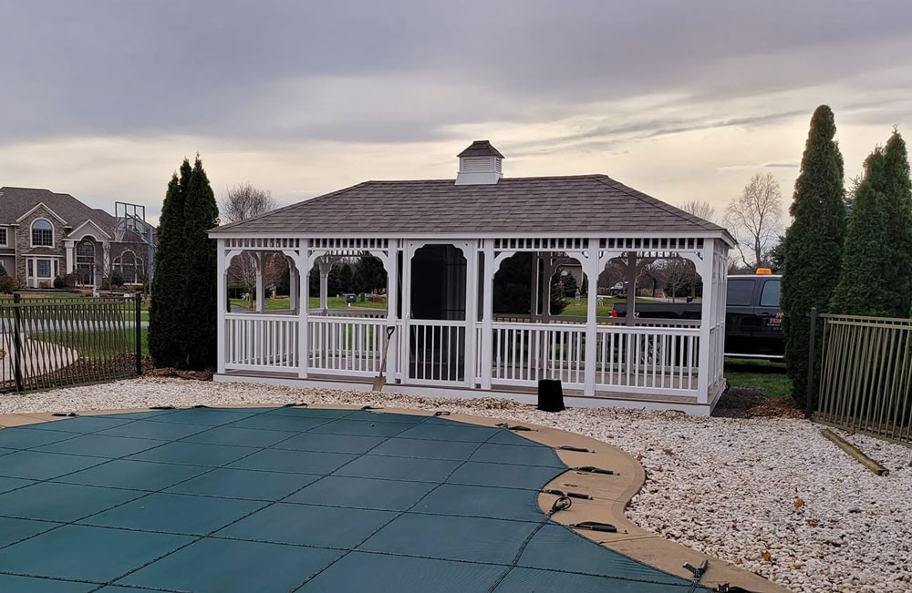 White Vinyl Gazebo
